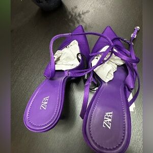 Zara Sling back heel with strap